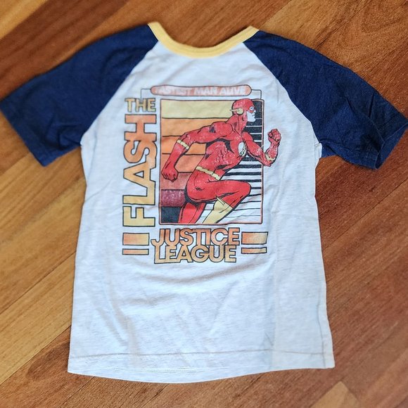 Sonoma The Flash Justice League T-Shirt Size 8 - Picture 2 of 5